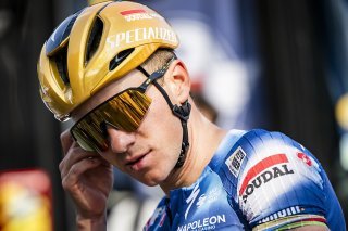 Remco Evenepoel est l'attraction de la semaine sur les routes romandes. KEYSTONE/JEAN-CHRISTOPHE BOTT