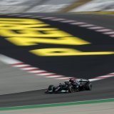 Lewis Hamilton, alors pilote chez Mercedes, avait remporté la dernière édition du GP du Portugal en 2021. (Archives) KEYSTONE/AP/MANU FERNANDEZ