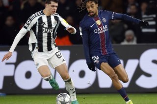 Le PSG de Bradley Barcola devra jouer les 16es de finale KEYSTONE/EPA/YOAN VALAT